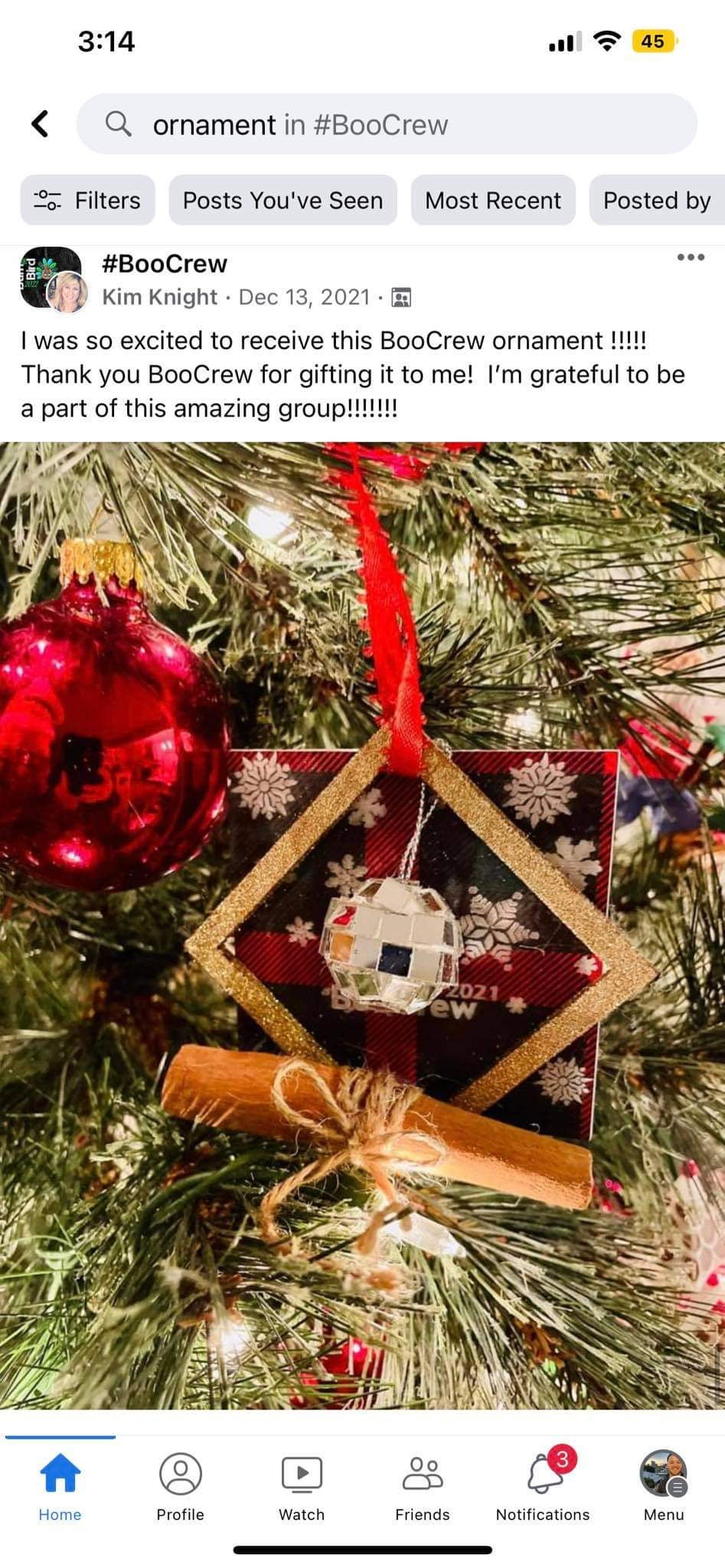 4th Annual #BooCrew Handmade Ornament